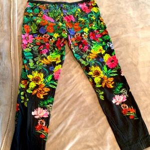 Women’s Moncler Straight Leg Floral Ankle Pants.